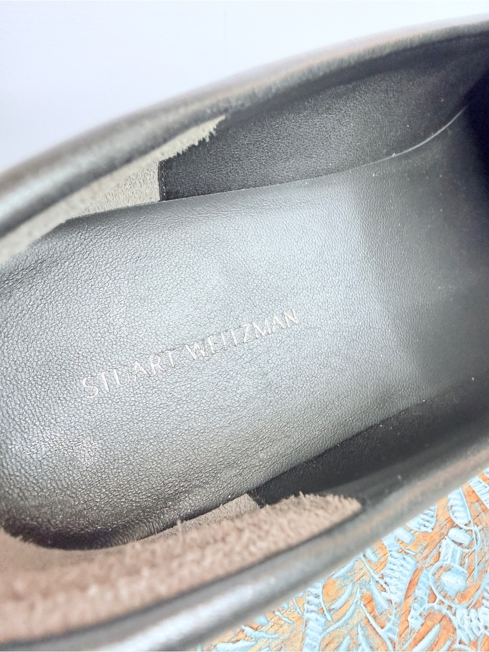NWT Stuart Weitzman Ultra Lug Black Leather Double Tassel Loafer Size 12 - Picture 5 of 16